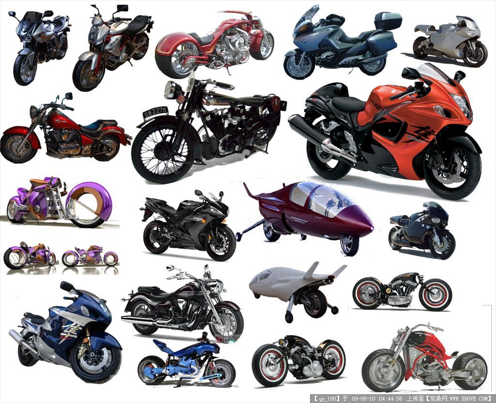 世界顶级摩托车分层PSD素材