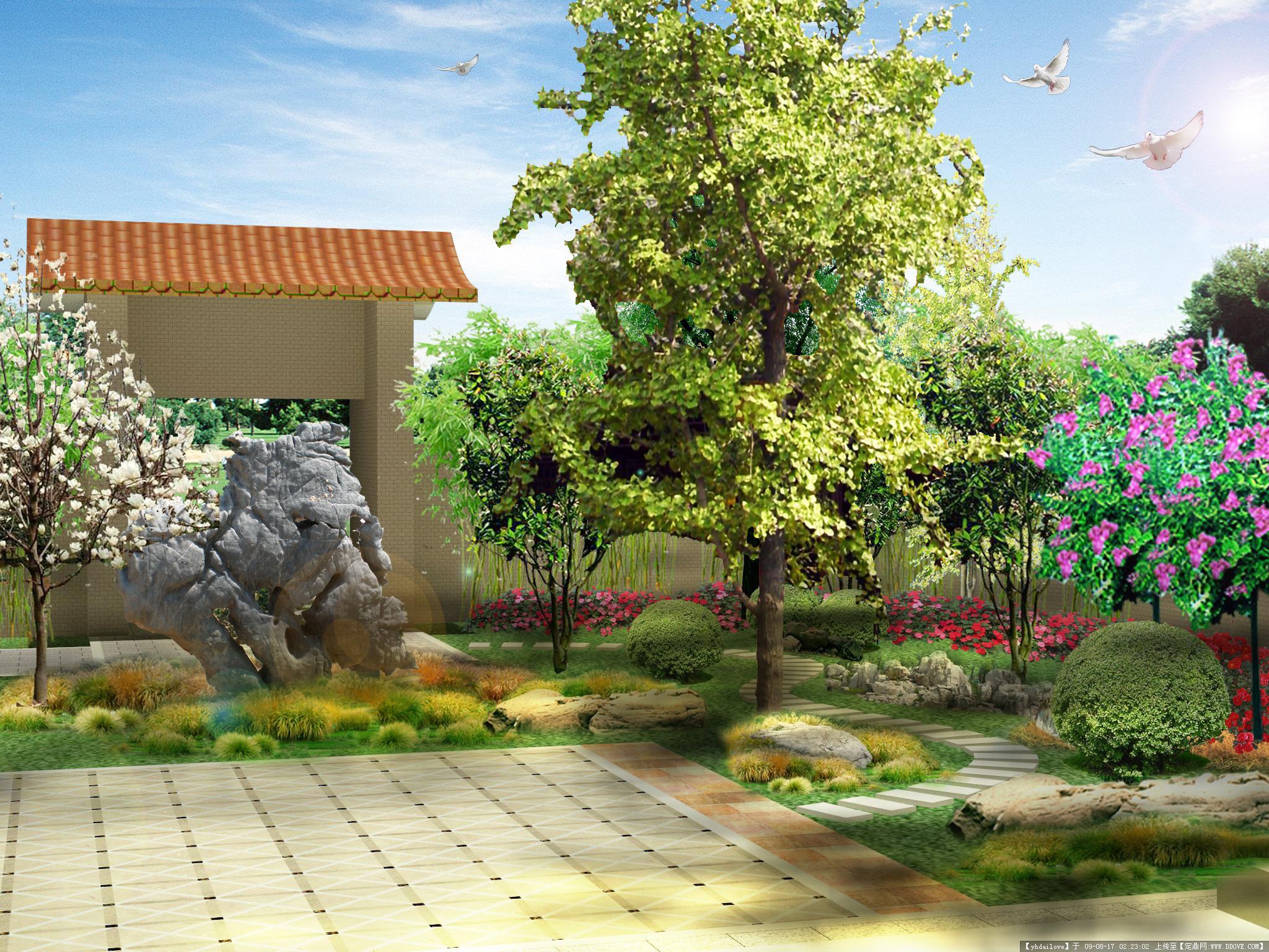 花园设计 庭院设计 花园施工落地|空间|景观设计|东町造园花园设计 - 原创作品 - 站酷 (ZCOOL)