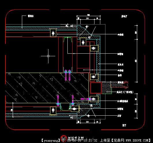 石材与门套交接节点图14