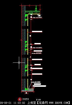 干挂石材竖剖节点图3