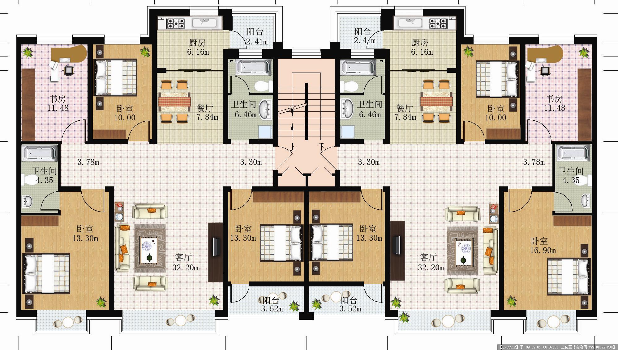 房屋设计图纸布置方案欣赏 – 设计本装修效果图