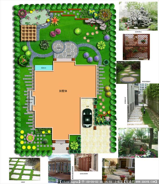 某私家庭院景观设计规划平面效果图()