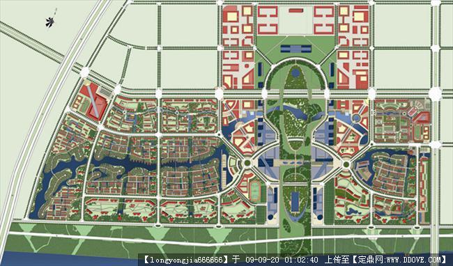 哈尔滨松北新区城市规划设计方案的图片浏览,