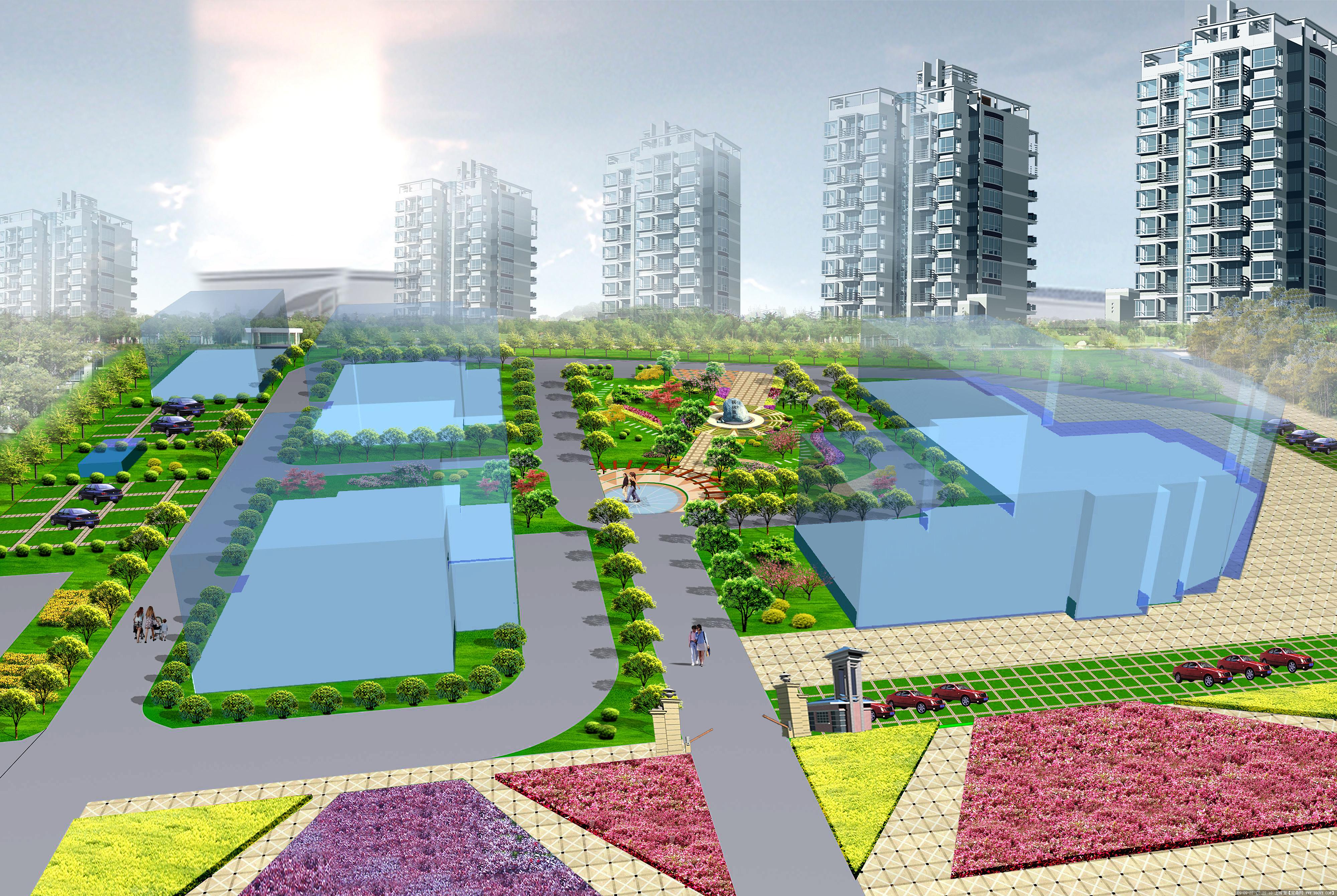 线性景观，市政绿化带景观设计|空间|景观设计|liangxiaoskp - 原创作品 - 站酷 (ZCOOL)
