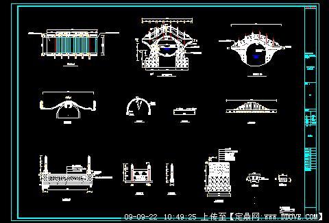 景观拱桥cad施工详图