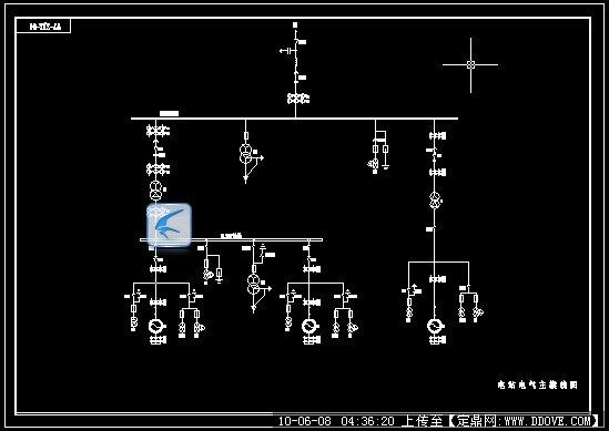 电站电气主接线图(Power main electrical wiring