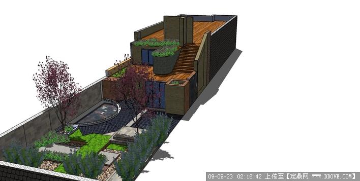 私家花园庭院景观设计Sketchup模型()