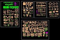 CAD室内家居家具平面模块图例素材的下载地