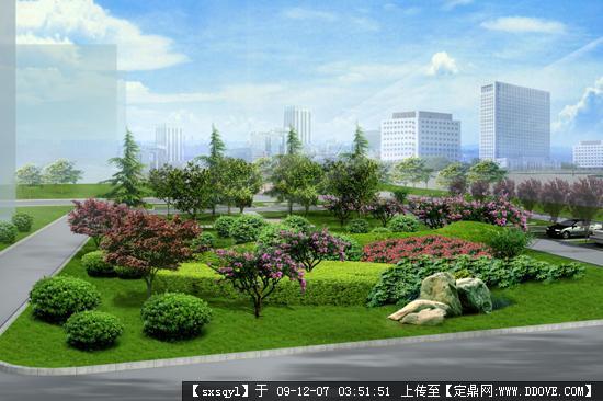 西安出口加工区绿化工程的图片浏览,园林项目