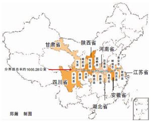 在"秦岭—淮河"一线,至少已建成3个与"中国南北分界"有关的标志,这些图片