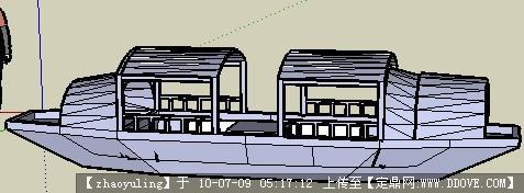 乌篷船sketchup模型