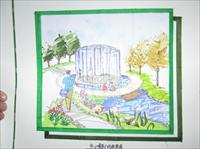 滨江小游园设计手绘图纸