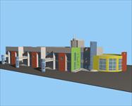 幼儿园建筑效果图与3d模型