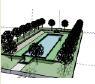 水池sketchup模型