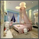 现代风格住宅女儿房室内装饰效果图