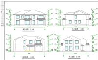 五个别墅方案（内附户型图效果图以及CAD文件）