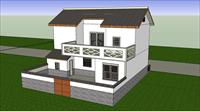 农村房屋SU(草图大师)模型设计