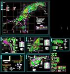 公园景观设计方案全套CAD施工图纸