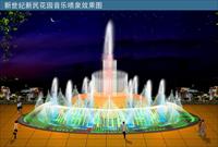 景观水景喷泉CAD喷灌结构图纸