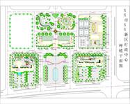 住宅小区中心景观规划植物配置图纸