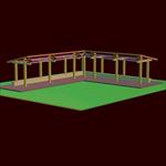 公园景观长廊3DMAX模型