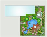 私家庭院花园景观方案（带CAD图纸及效果图）