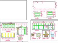 详细的欧式廊CAD施工详图