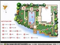 滨海花园别墅庭院方案设计平面布置图JPG