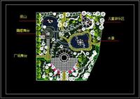 城市大型综合型广场景观绿地设计方案CAD图纸
