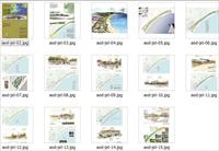 金沙滩景区滨江滨水景观规划图