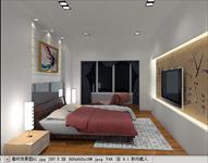 卧室室内装饰方案施工图＋3DMAX模型＋效果图全套资料