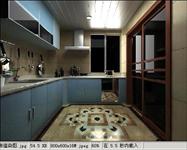 厨房室内装修方案效果图带3DMAX模型源文件