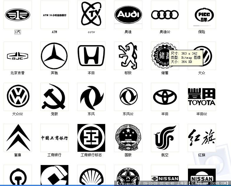 各种名车和企业的标志
