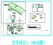 弧形廊景观CAD施工详图