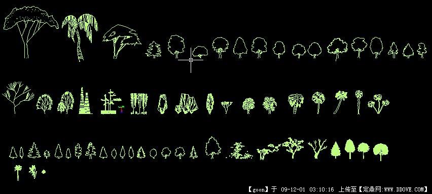 cad树立面图块