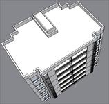多层住宅楼sketchup 模型