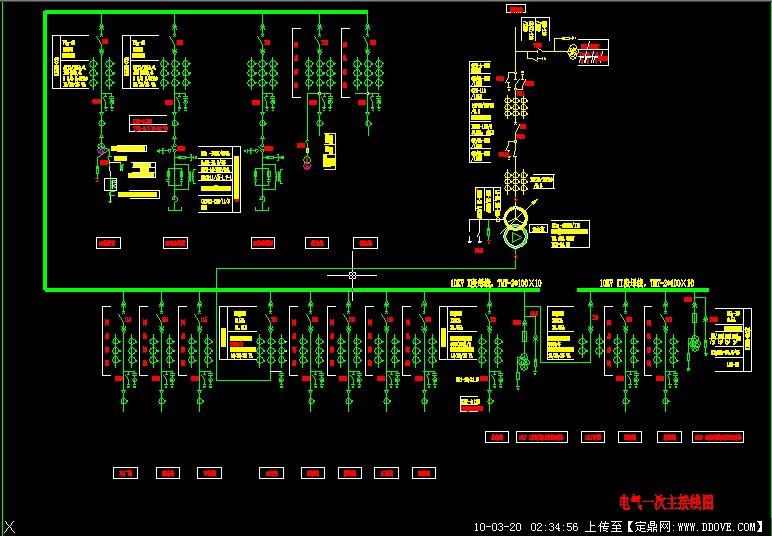 110kv变电所一次系统图