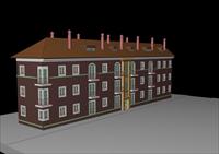 英式房屋3D建模